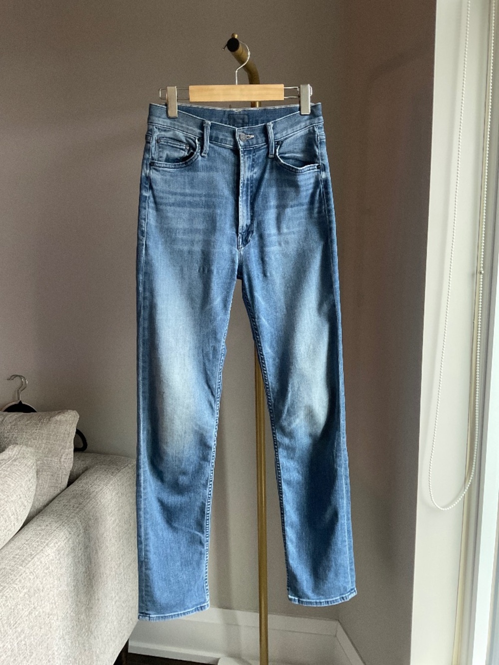 MOTHER High Waisted Rider Skimp Jeans